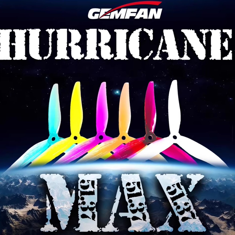 2Pairs Gemfan Hurricane 51377  - Fpv Drone Propeller review and price